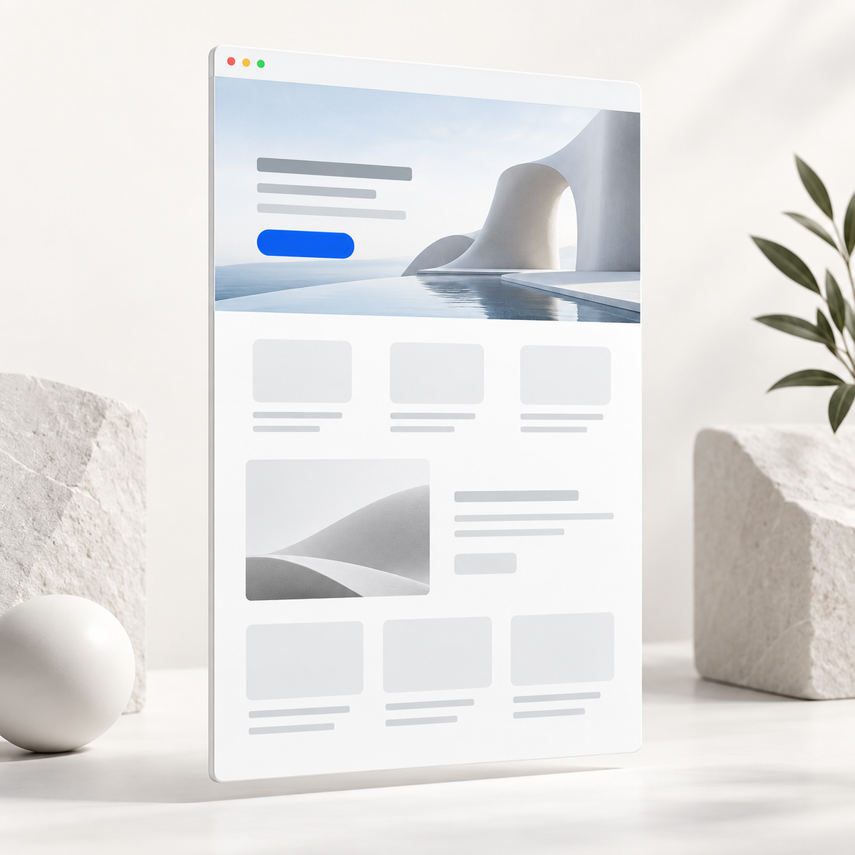 Landing Page Design & Development service illustration