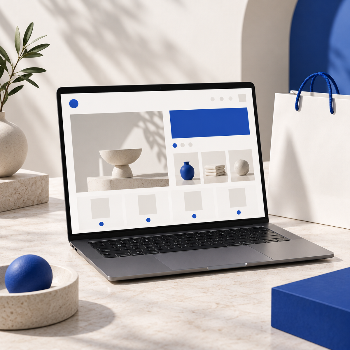 Shopify Store Design & Development service illustration