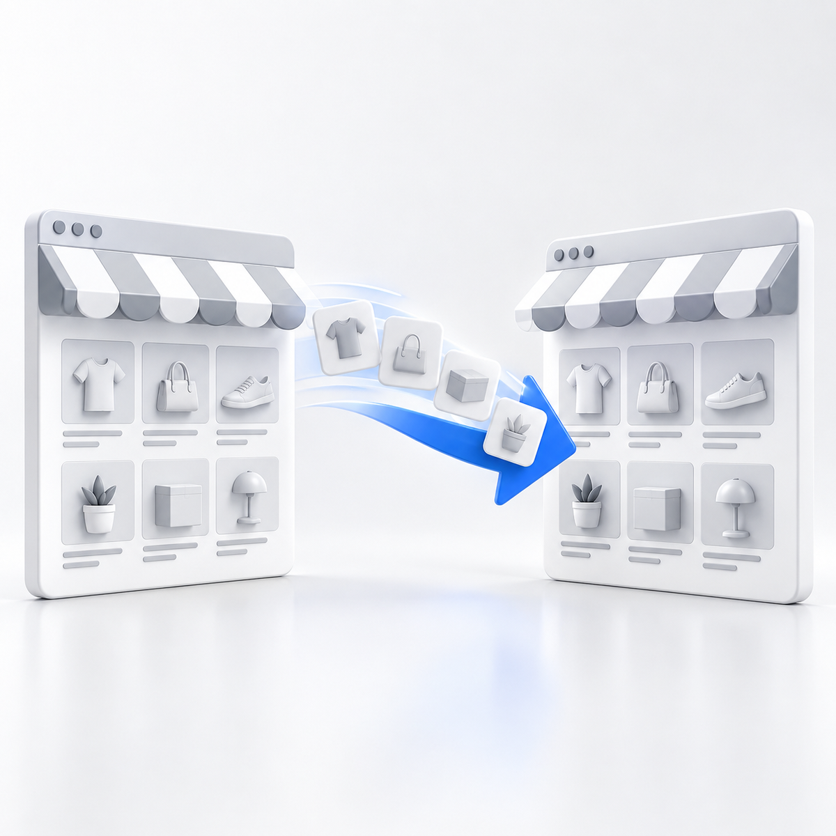 Shopify Store Migration service illustration