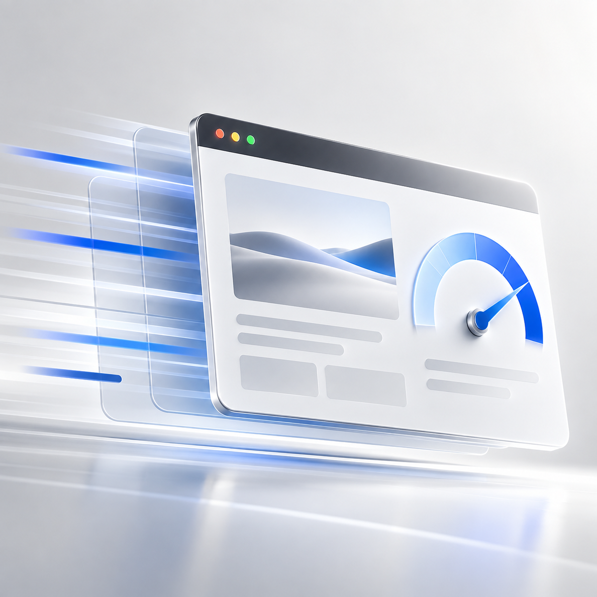 Website Speed & Performance Optimization service illustration